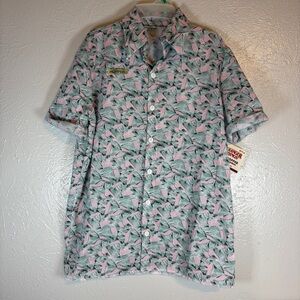 NWT Stranger Things Jim Hopper Hawaiian Shirt Standard One Size Rubies Netflix